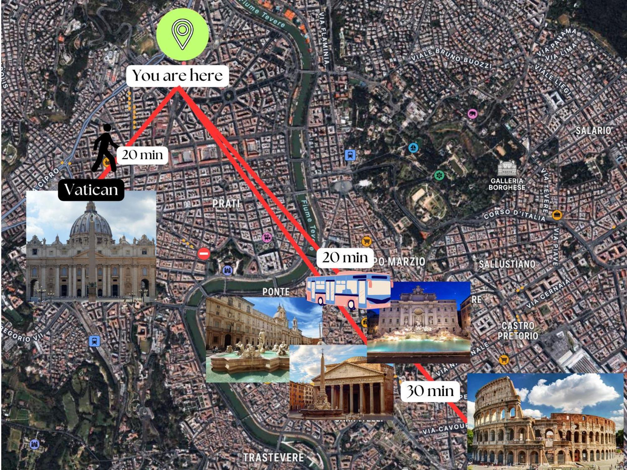 Ottaviano - 10 Min Dal Vaticano Rome Extérieur photo